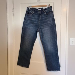 Loft straight crop jeans